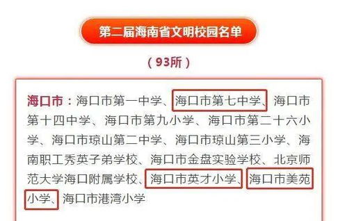 美兰喜讯 美兰区这些村镇 单位 家庭和校园荣获新一届海南省文明村镇 文明单位 文明家庭 文明校园称号